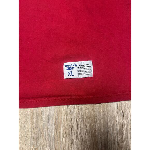 Boston College Eagles Y2K Reebok Vintage Red TShirt Mens XL - Picture 2 of 5